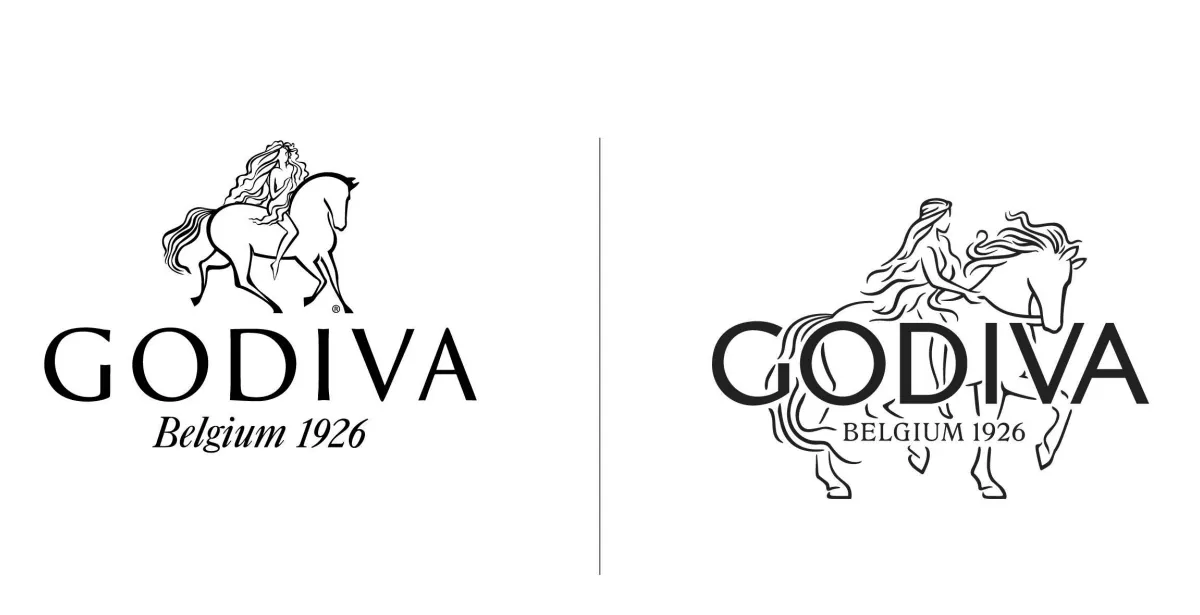 GODIVA_New_vs_Old_Logo